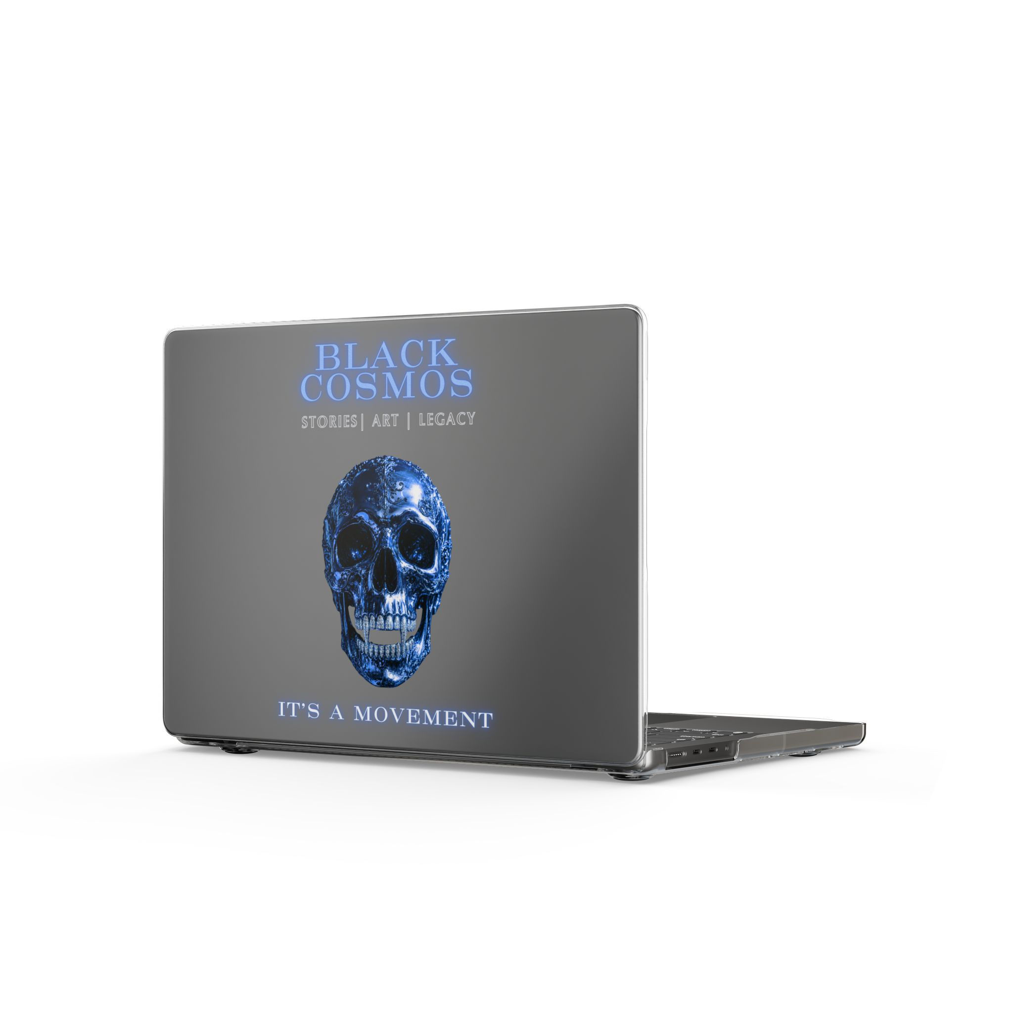 Black Cosmos · It's a Movement MacBook Case (Clear)