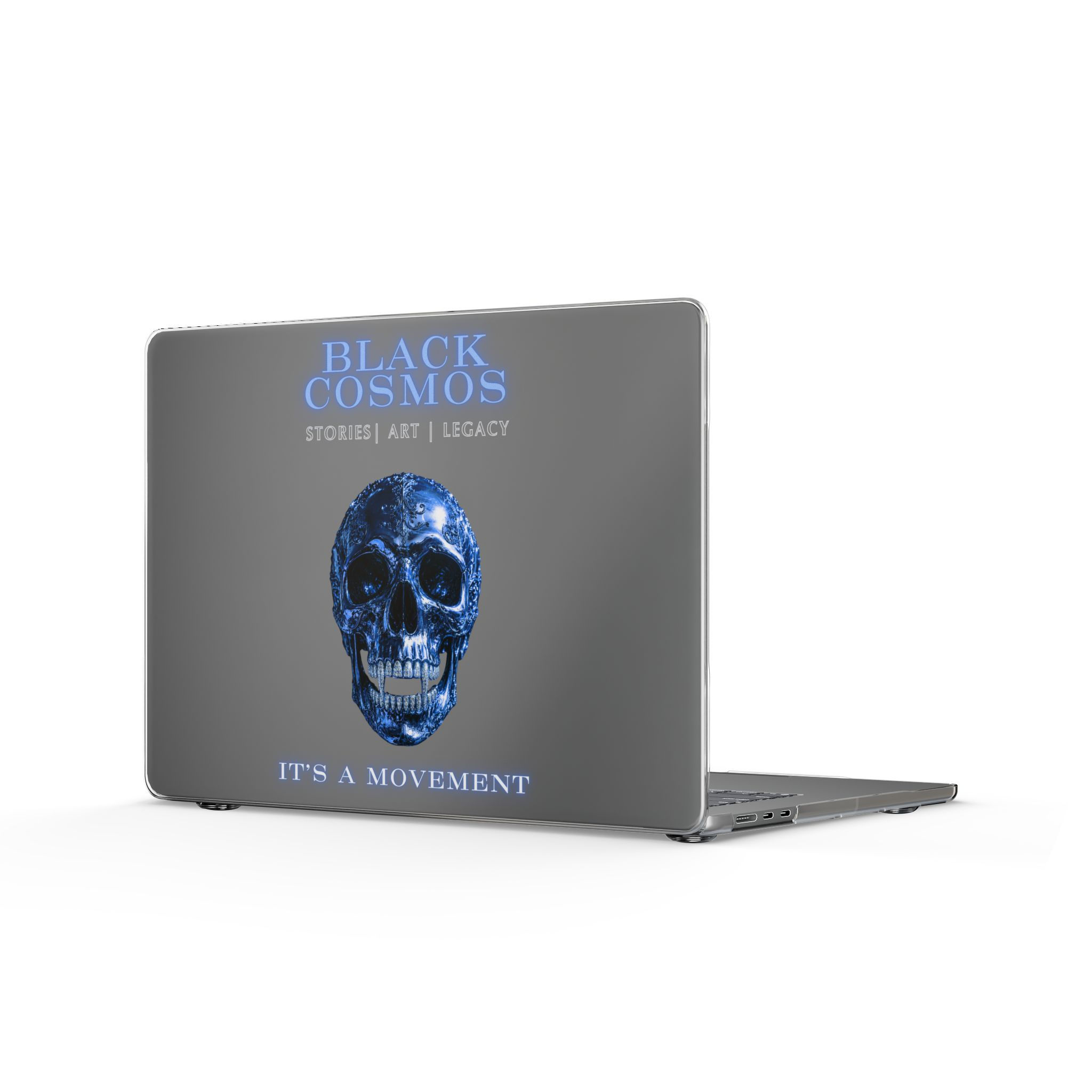 Black Cosmos · It's a Movement MacBook Case (Clear)