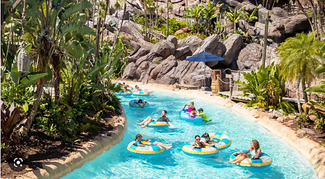 lazy river at water park
