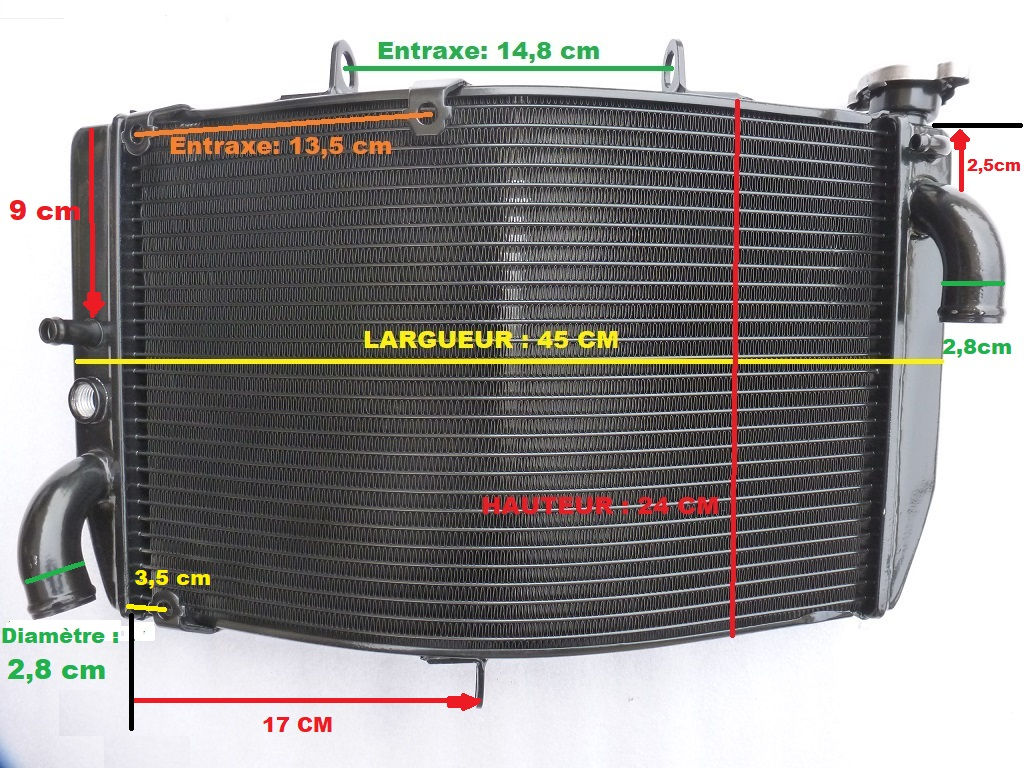 RADIATEUR CBR 600 CBR 600CBR CBR600 F F4i 2001 2002 2003 2004 2005 2006 NEUF