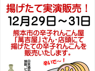 辛子れんこん揚げたて実演販売