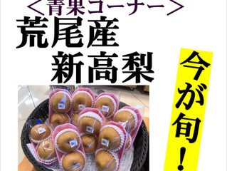 今月のおすすめ 青果コーナー