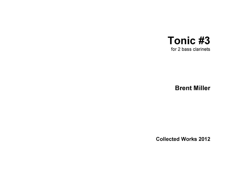Tonic #3