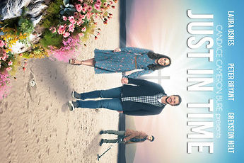 Just In Time movie poster featuring Candace Cameron Bure and Peter Bryant