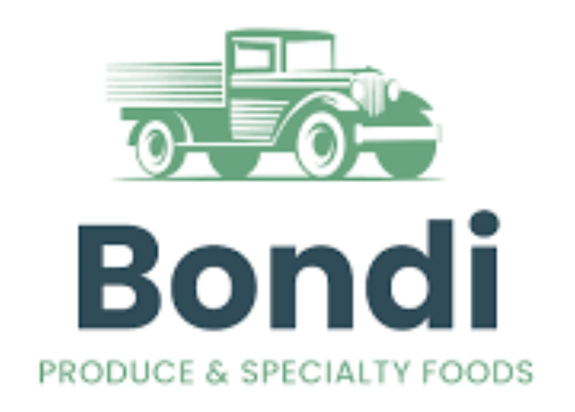 Bondi logo with a green truck and text Produce & Specialty Foods.
