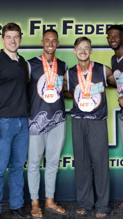 body building competition group photo