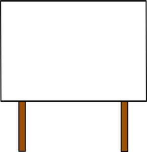 blank signage graphic