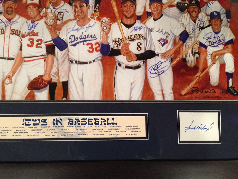 Thumbnail: Product: Jewish Your Image Hand Painted Into Your Replica Kevin Youkilis | Theo Epstein | Al Rosen | Rob Reiner | Ian Kinsler | Bud Selig | Sandy Koufax | Larry King | Ryan Braun | Marvin Miller