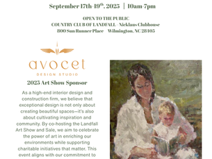 Landfall FoundationArt Show & Sale Sponsored By Avocet Design Studio