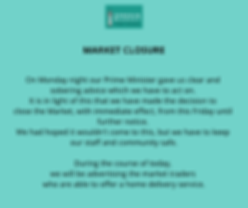 Market Closure Notice
