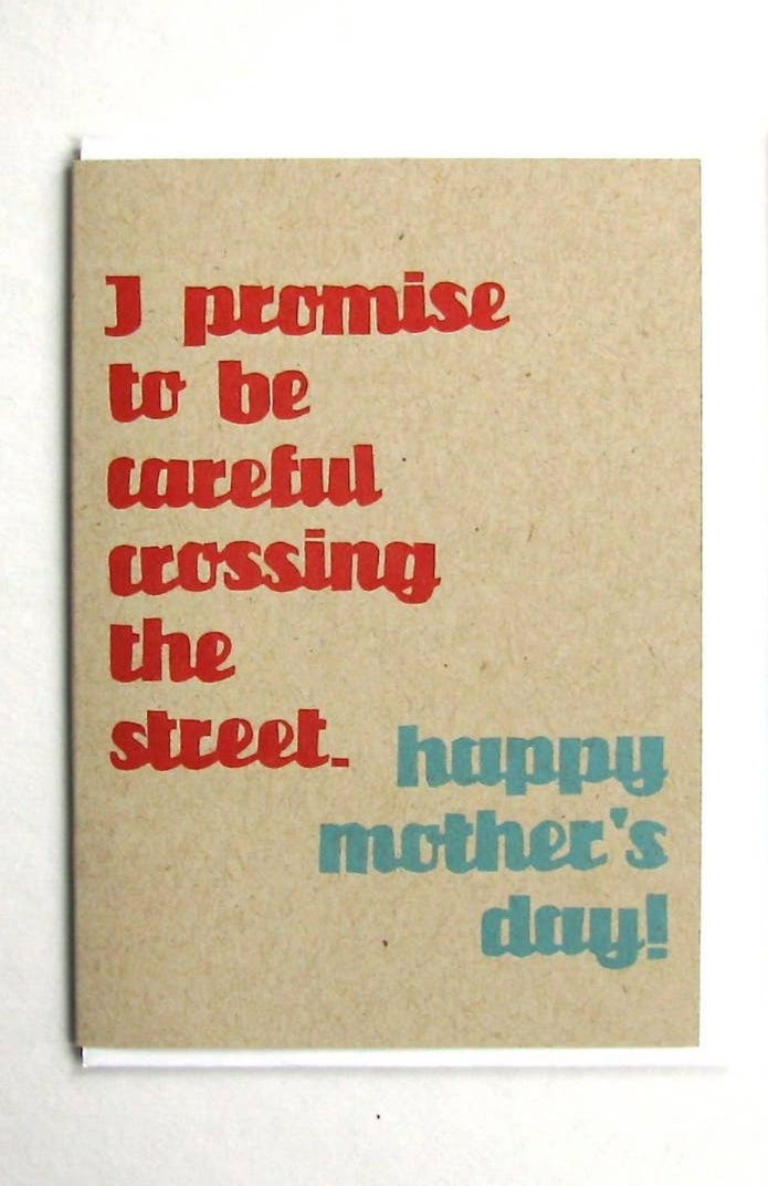 Mother's Day Card | Careful Crossing the Street