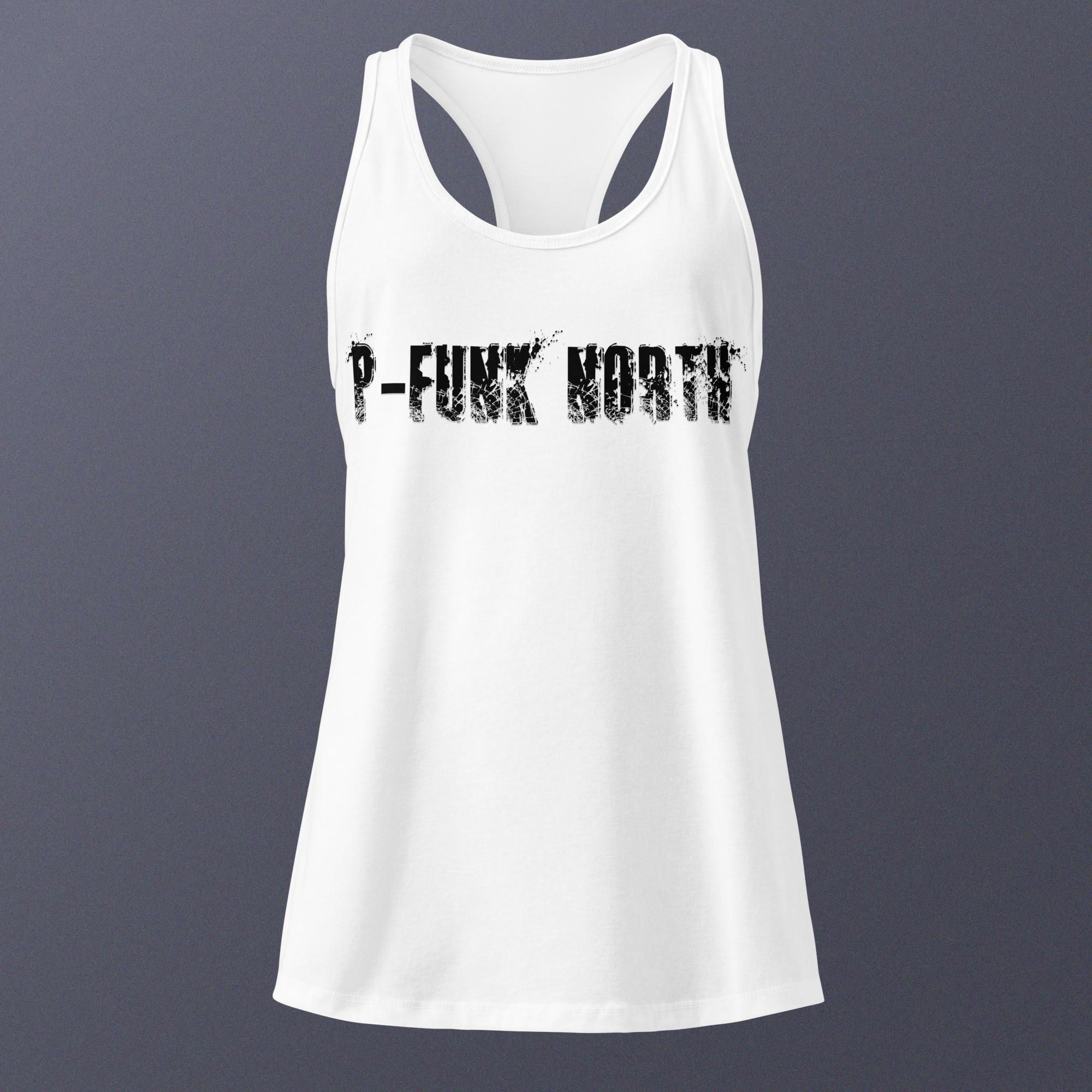 P-Funk North Women’s Racerback Tank Top (Black Logo)