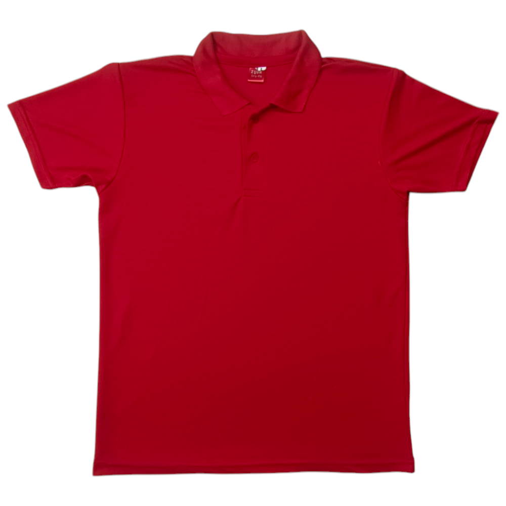 StonFit Red Collar T-Shirt | 180 GSM | Dry-Fit Plane T-Shirt