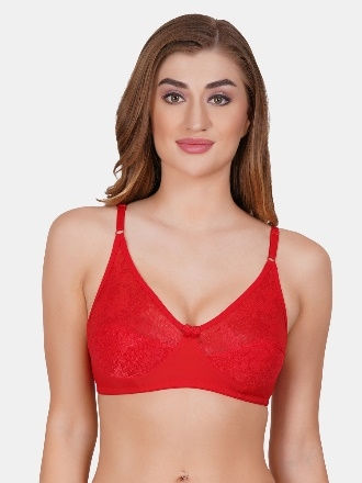 Thumbnail: Pack of 3 Women Full Coverage Non Padded Bra  (Multicolor)
