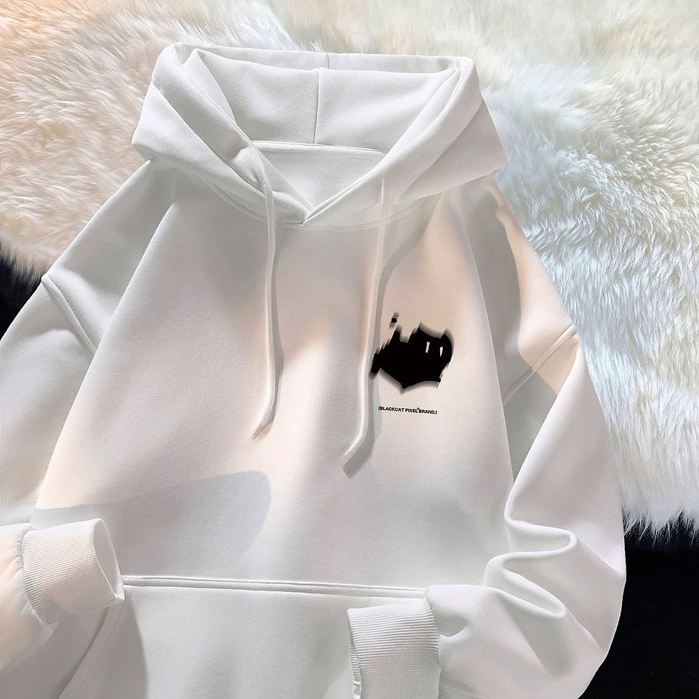 Thumbnail: Hoodie Women's Trendy Brand Versatile Hong Kong Style High Street American Print