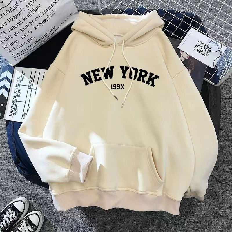 Thumbnail: Hoodie Europe and America Sweatshirts for Women New York Letter y2k Autumn Winte