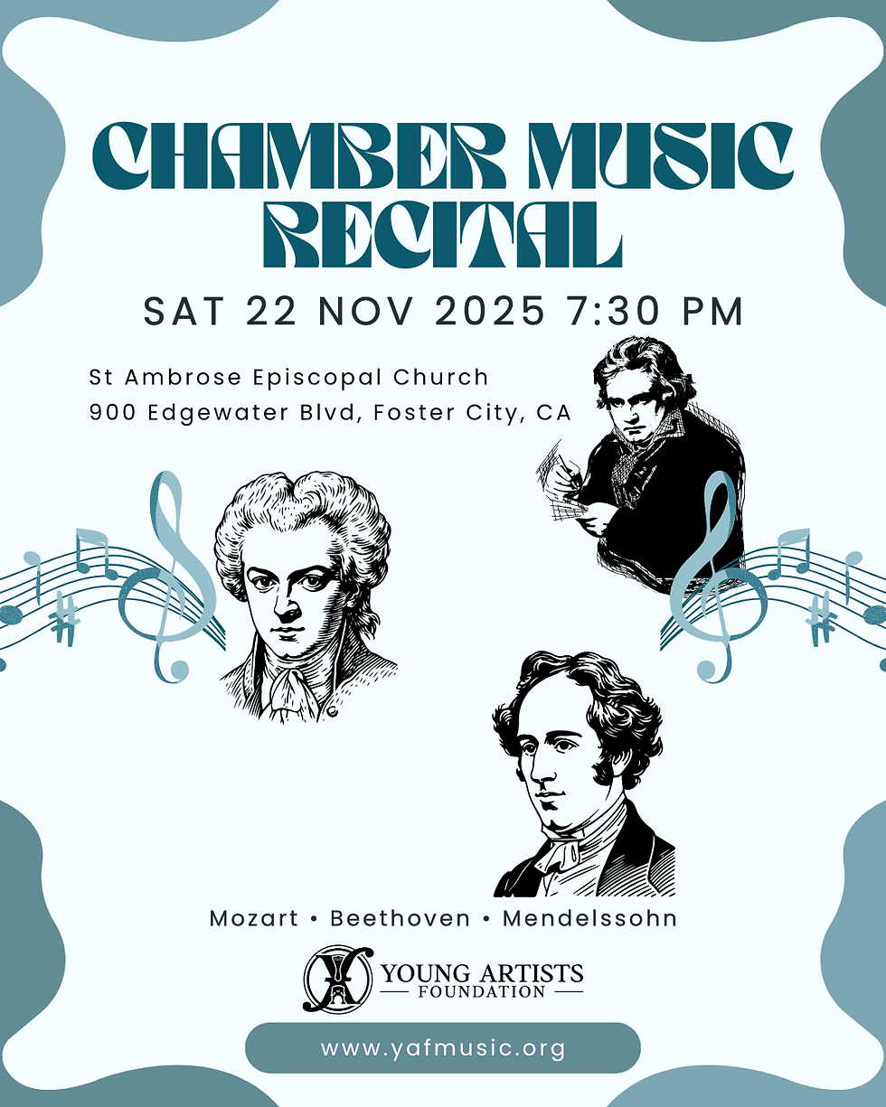 11/22/25 Chamber Music Recital – Foster City