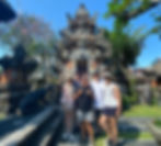 Group of people in front of a temple