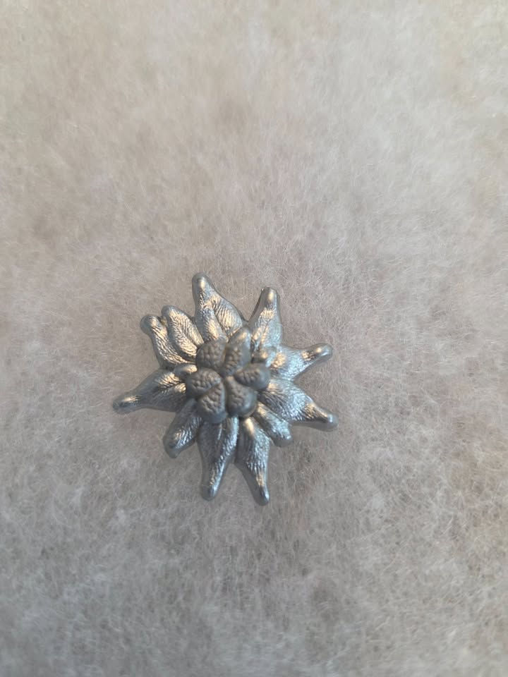 Insigne Edelweiss allemand WW2 / WW2 German Edelweiss Cap Badge