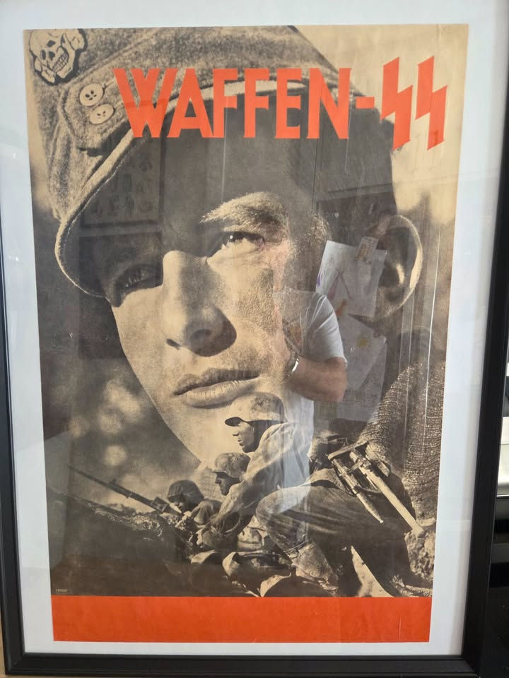 Affiche Waffen-SS originale / Original Waffen-SS Recruitment Poster