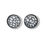 Thumbnail: Round Pierced Disk Earrings