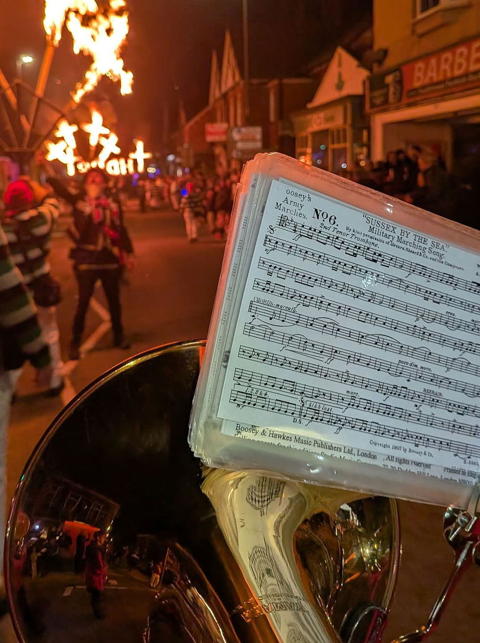 View from a trombone player