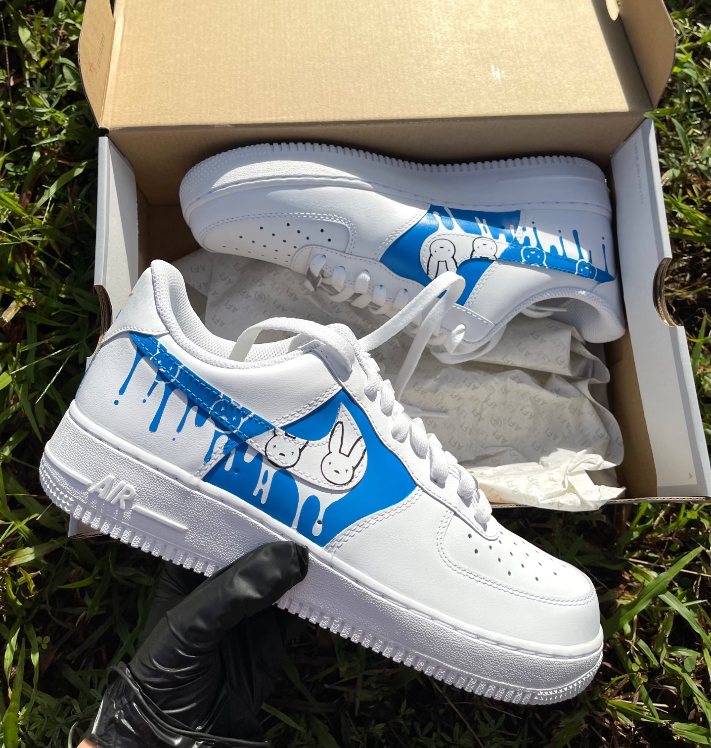 Bad Bunny Custom AF1's | MD CUSTOM DRIP