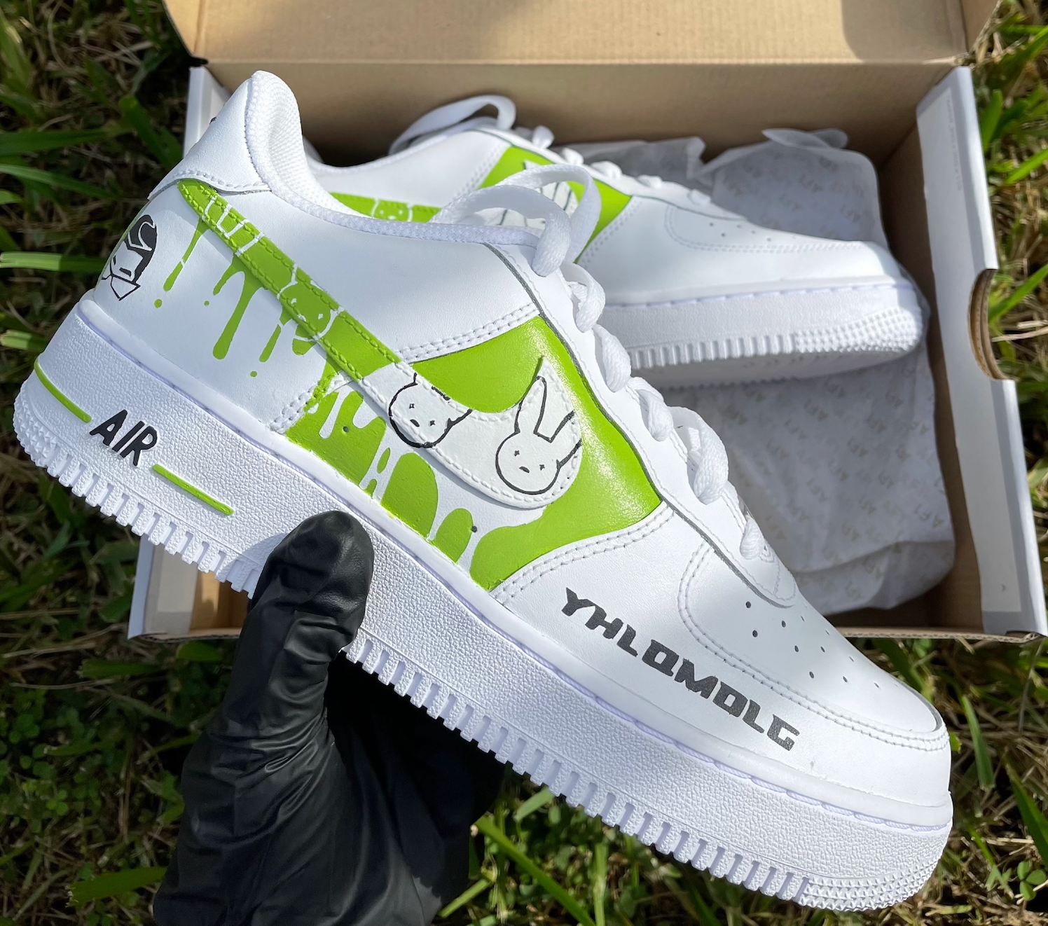 Bad Bunny Custom AF1's | MD CUSTOM DRIP
