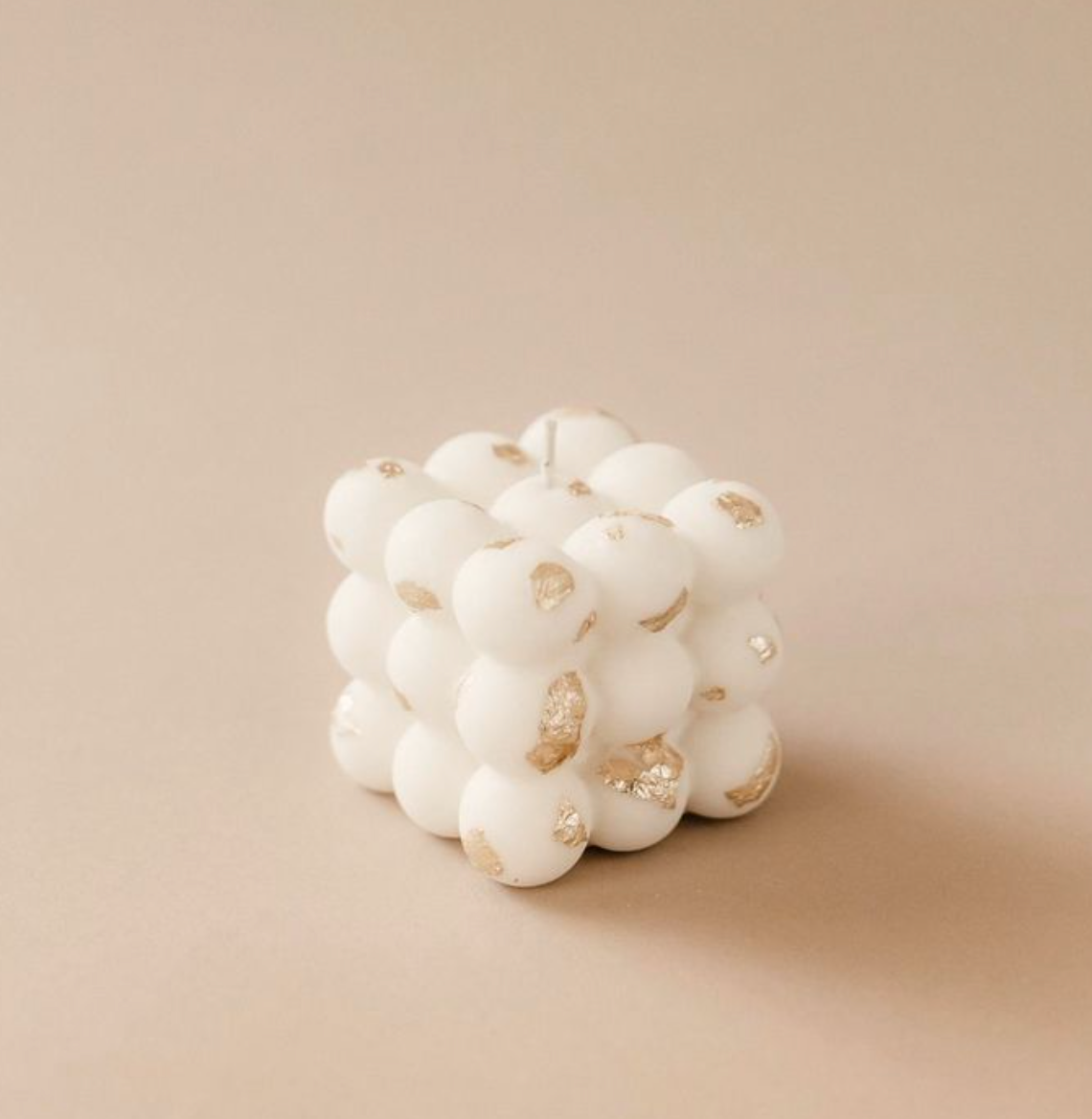 Bubble Candle Gold Flakes