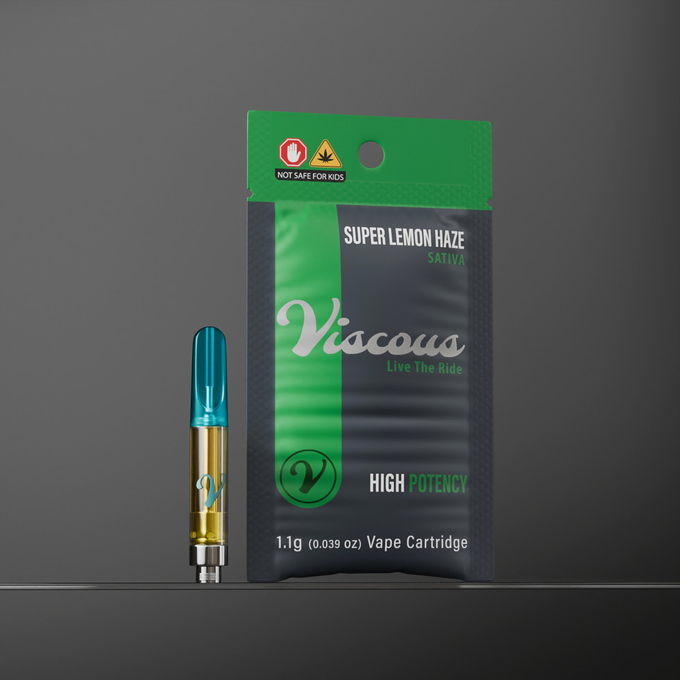 Super Lemon Haze – Sativa Premium Blend (1.1g) 510-Compatible Packaging