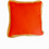 Thumbnail: Orange with Natural Tan Woven Edge Pillow #00041