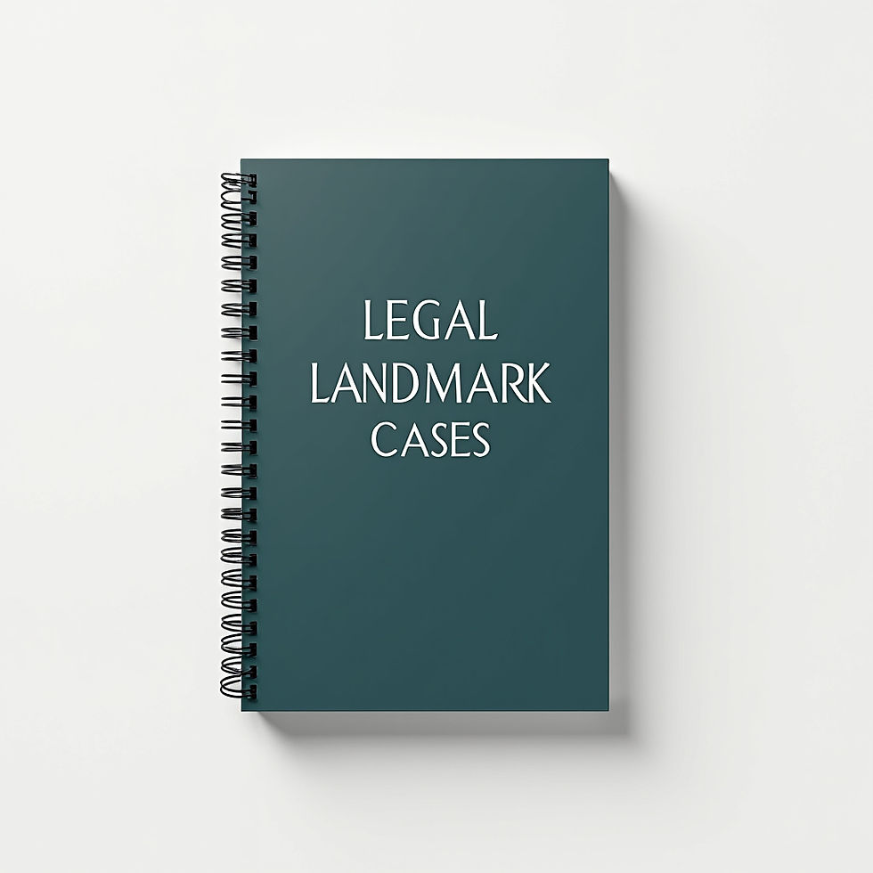 Legal Landmark Cases