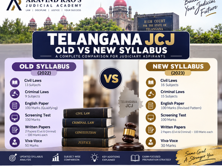 Telangana JCJ Old vs New Syllabus: Complete Comparison of 2022 and 2023 Civil Judge Syllabus