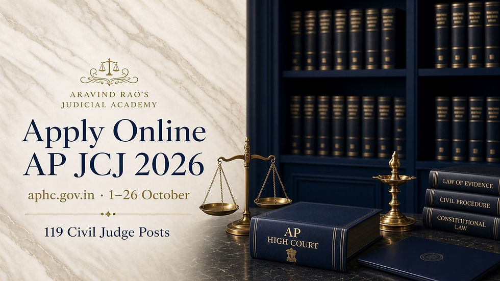 How to Apply Online for AP JCJ 2026 at aphc.gov.in (1–26 October)