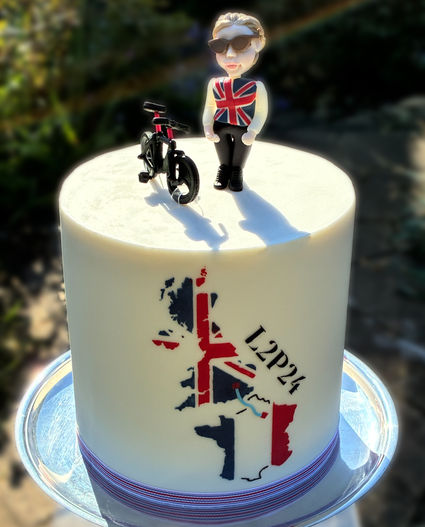Bike ride cake