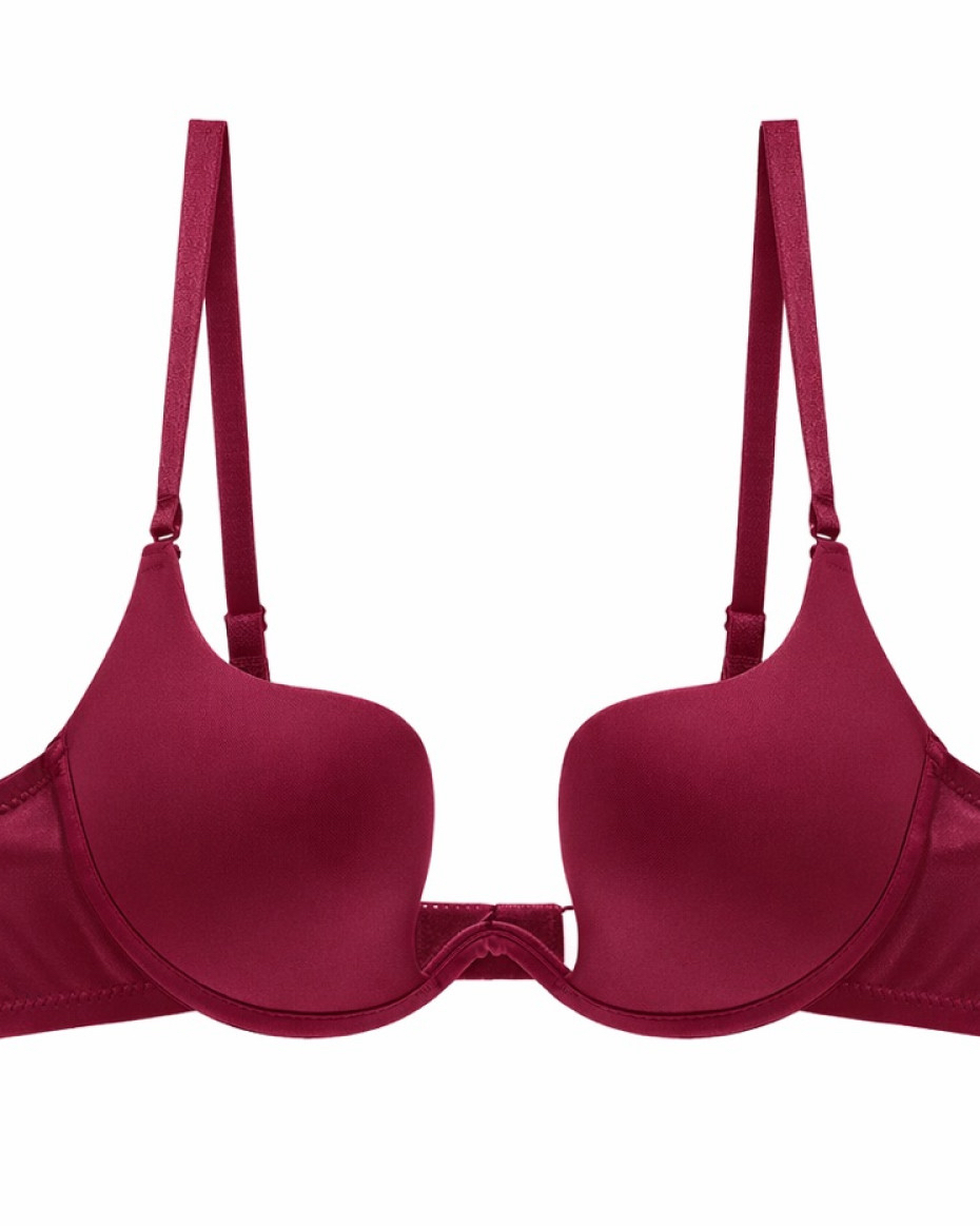 Nuvée burgundy push up bra