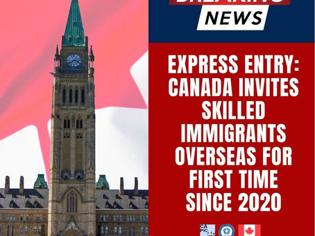 For the first time since 2020, Canada invites skilled immigrants from abroad through Express Entry.