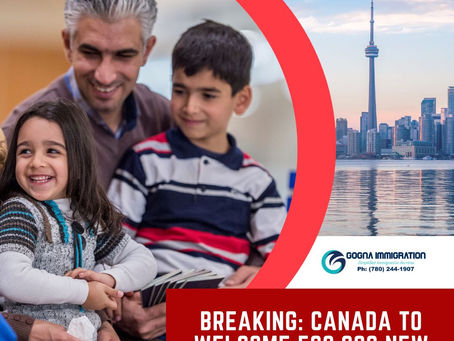 Breaking News In 2025, Canada will accept 500,000 new immigrants.