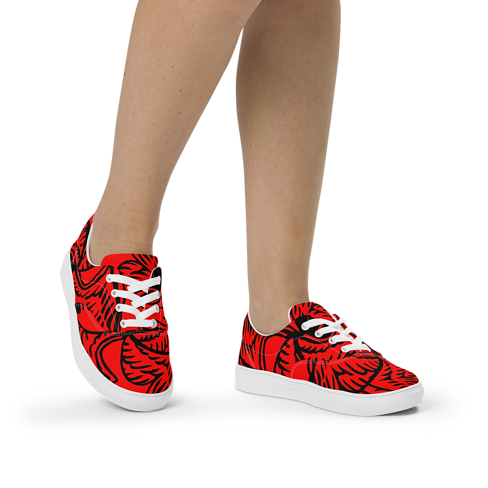 Thumbnail: Women’s lace-up canvas shoes