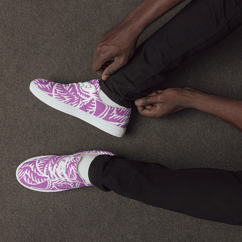 Thumbnail: Men’s lace-up canvas shoes