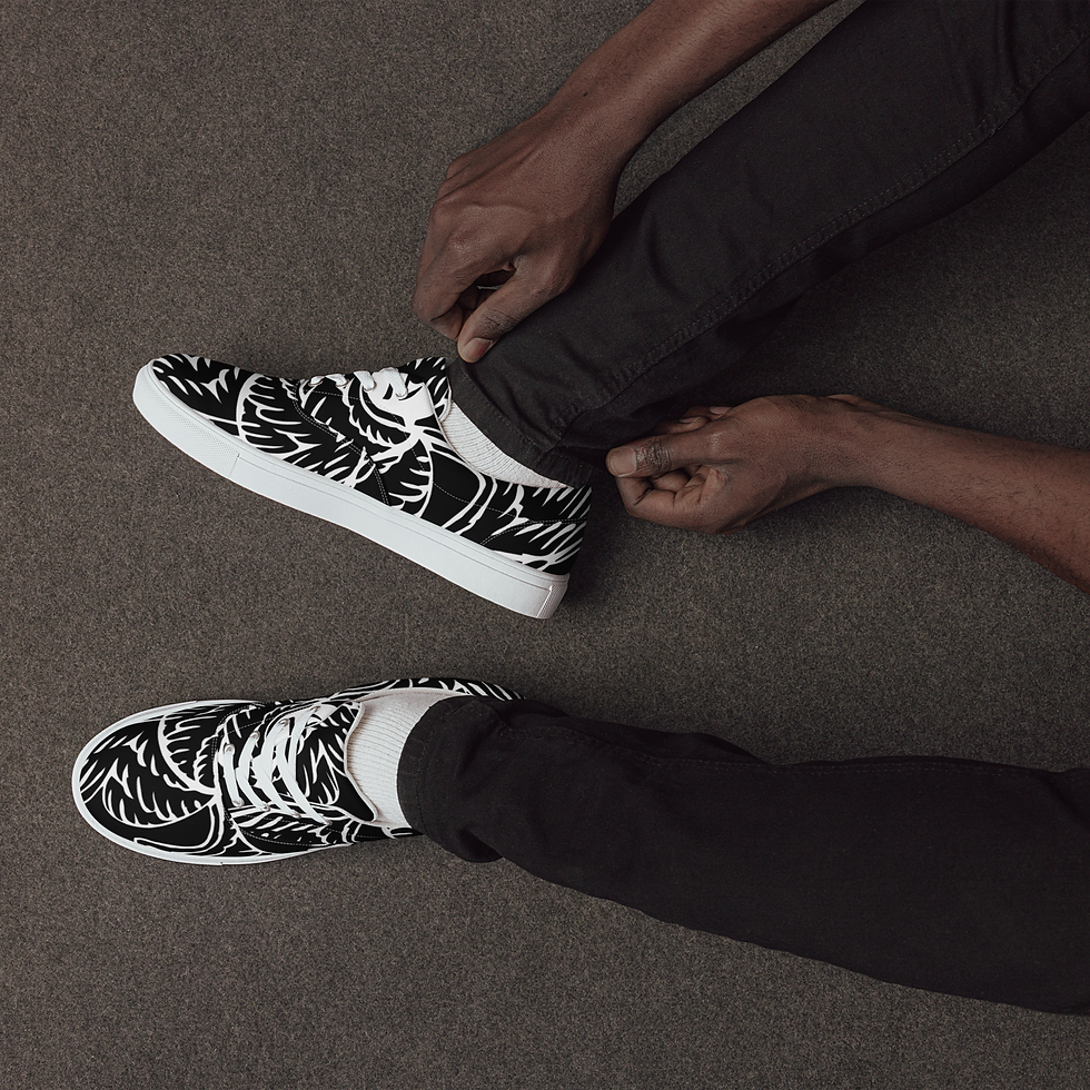 Thumbnail: Men’s lace-up canvas shoes