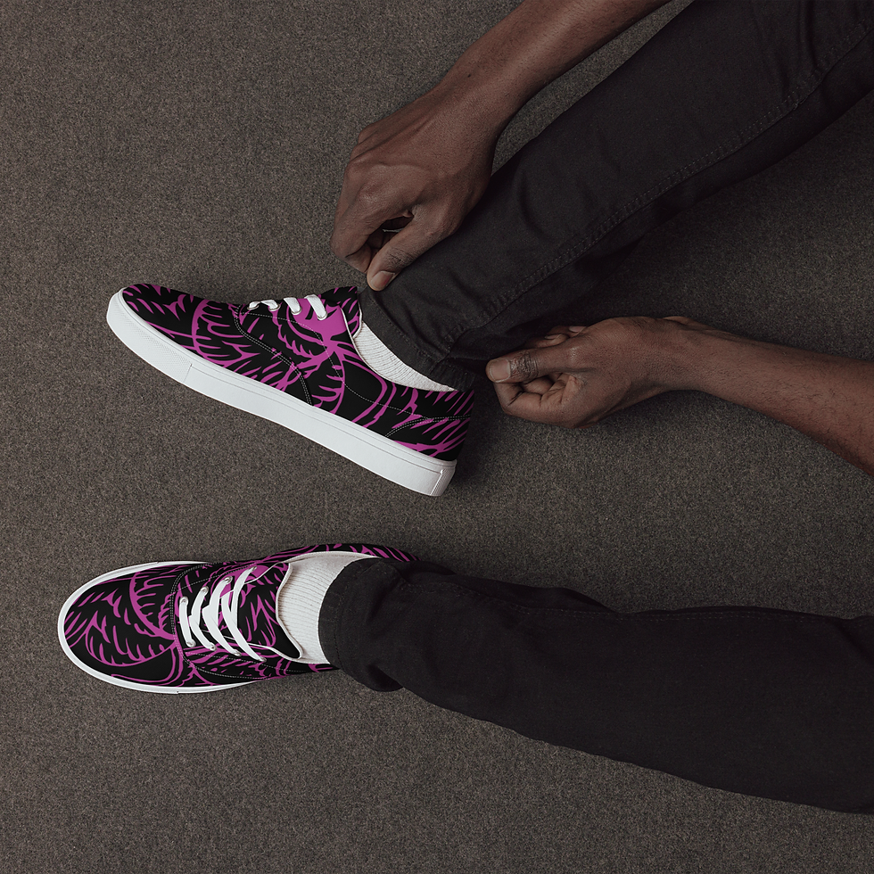 Thumbnail: Men’s lace-up canvas shoes