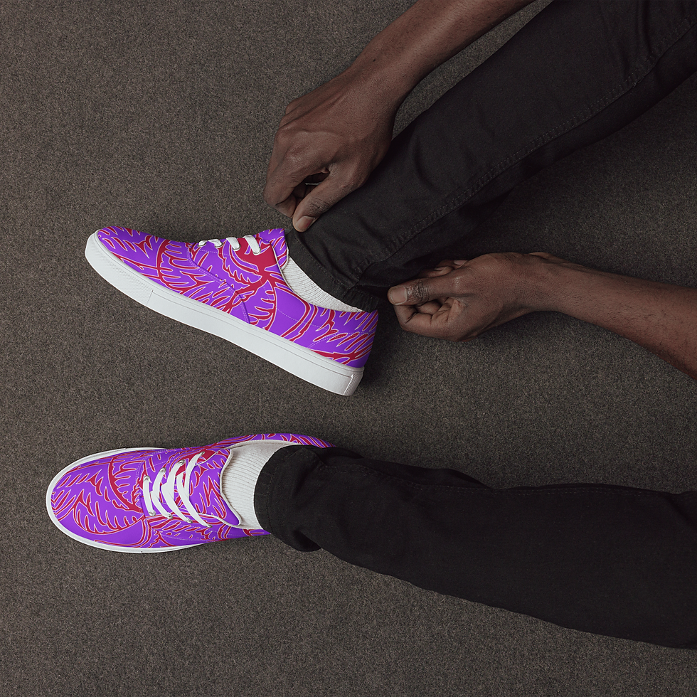 Thumbnail: Men’s lace-up canvas shoes