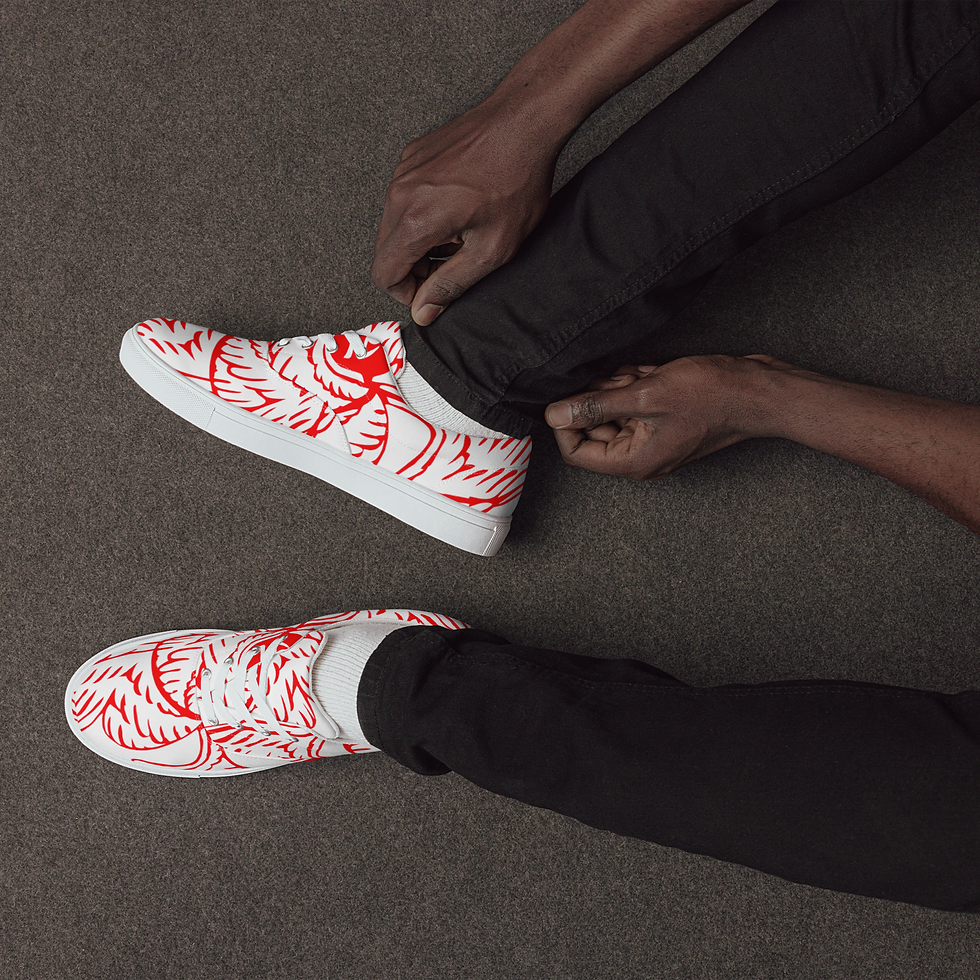 Thumbnail: Men’s lace-up canvas shoes