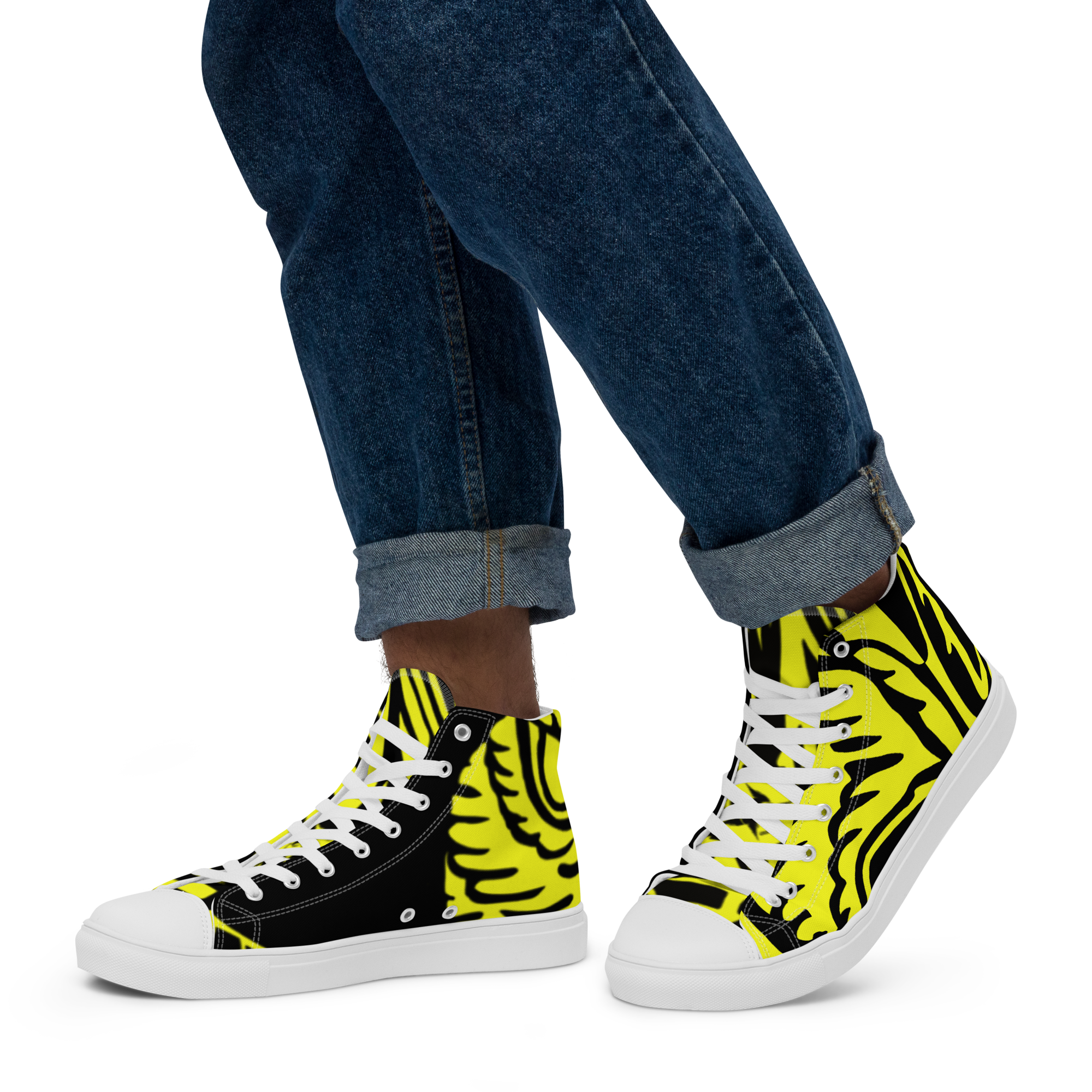 Men’s high top canvas shoes