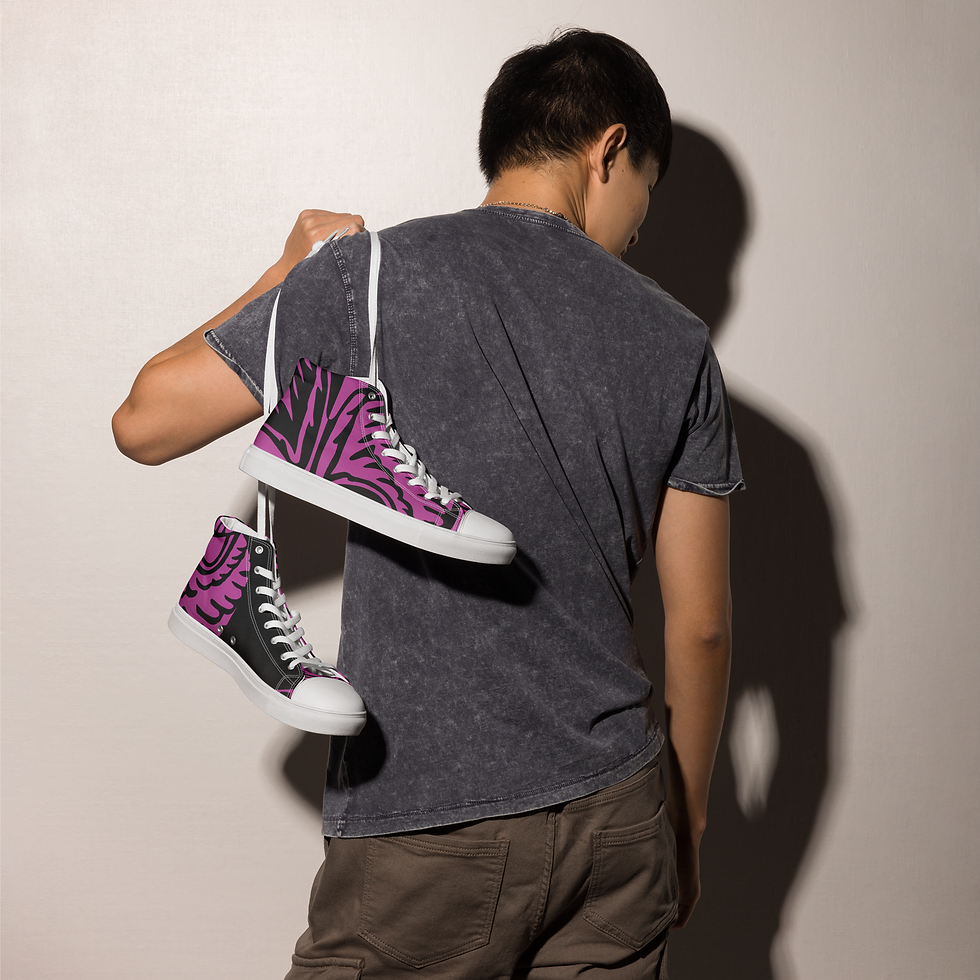 Thumbnail: Men’s high top canvas shoes