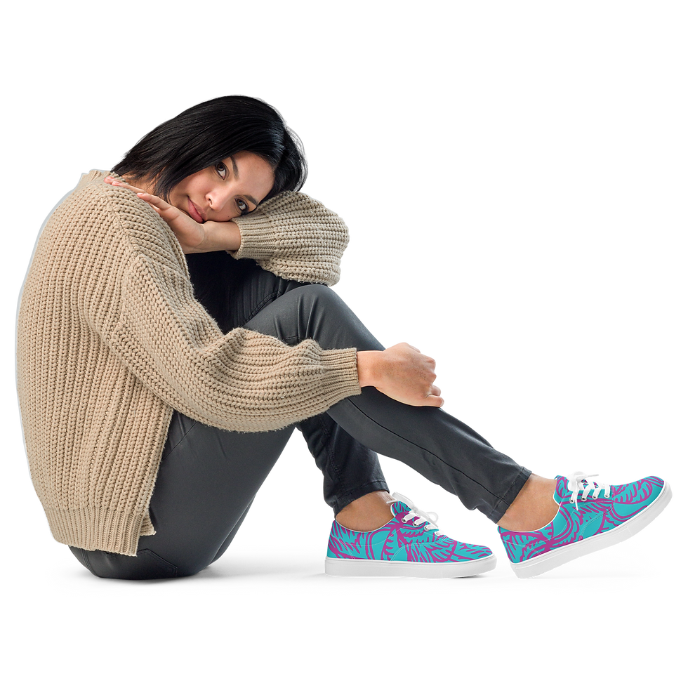 Thumbnail: Women’s lace-up canvas shoes