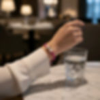 Handmade dusky pink marcrame bracelet, including faux pearls, silver beads