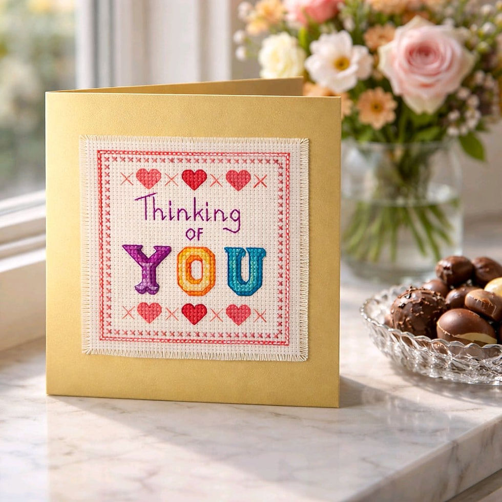 handcrafted thinking of you card