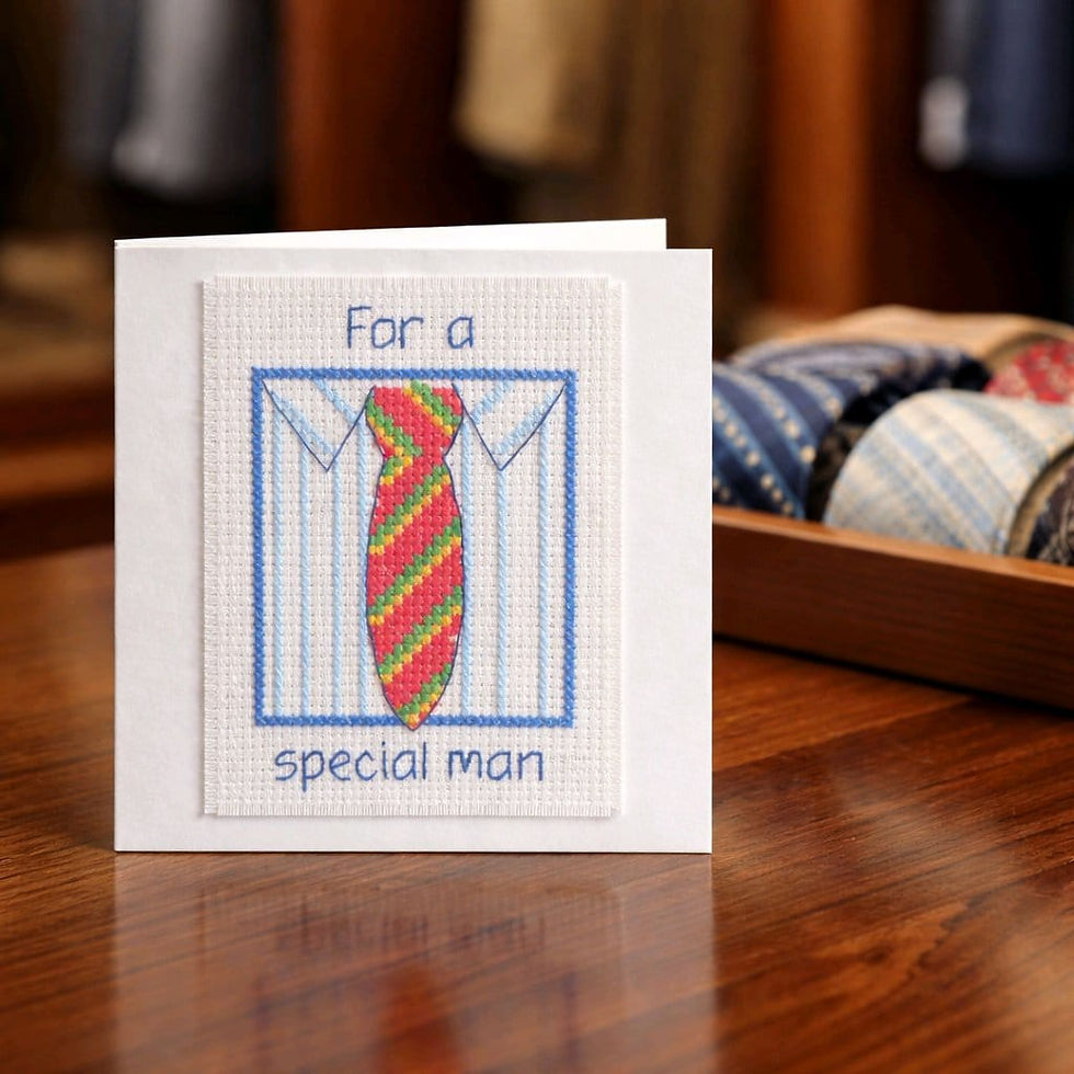 handcrafted card 'For a Special Man' of shirt and tie